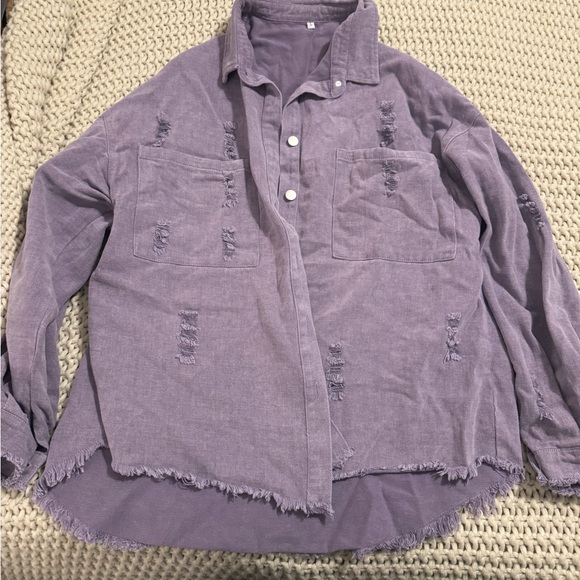 Purple Shacket - Picture 1 of 6
